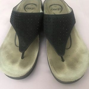 Abeo sandal flip flop black